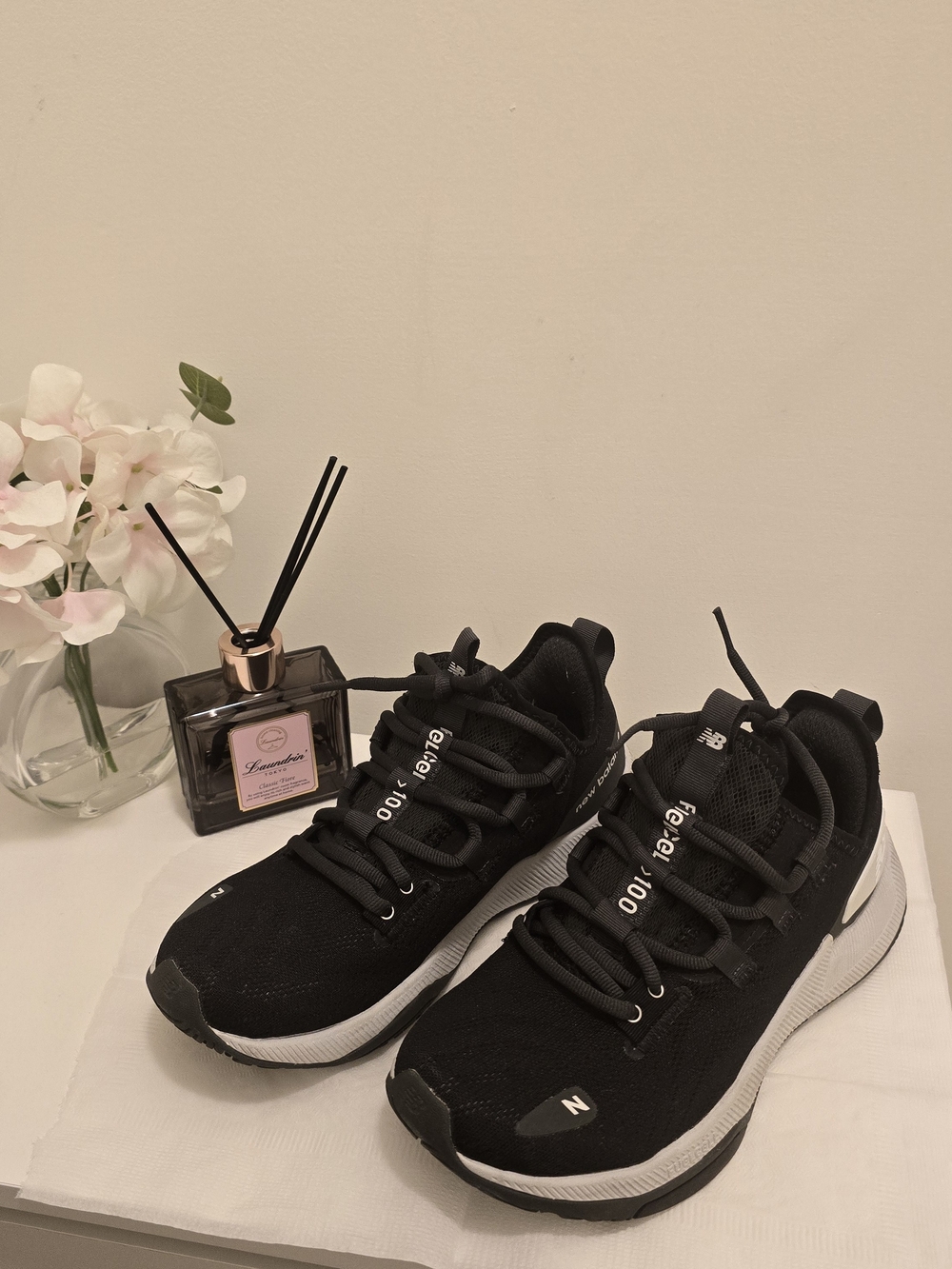 New Balance Women’s Black & White Athletic Sneakers